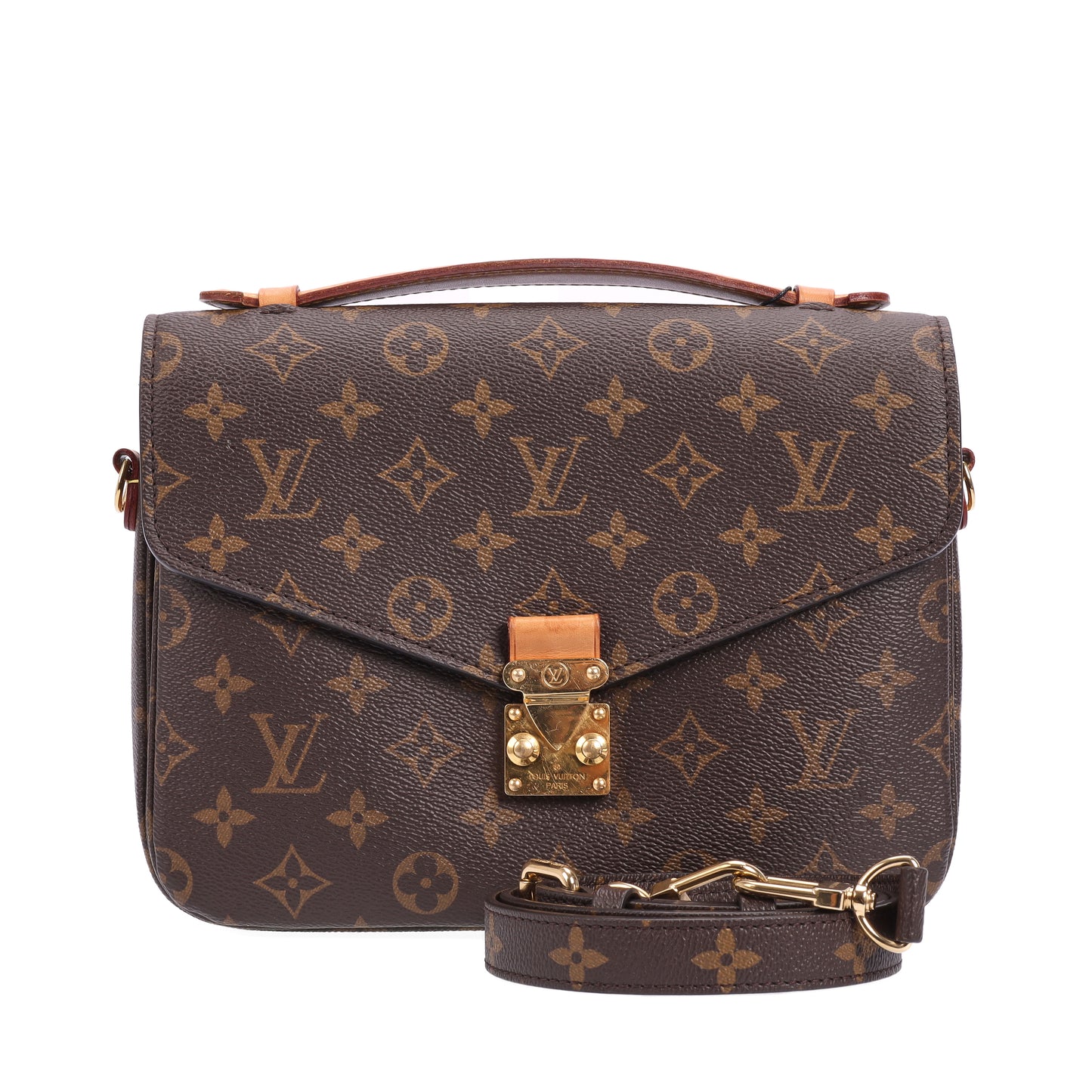 Pre-Opre-owned Louis Vuitton Pochette Métis Brown Monogram Coated Canvas Shoulder Bag 14097394