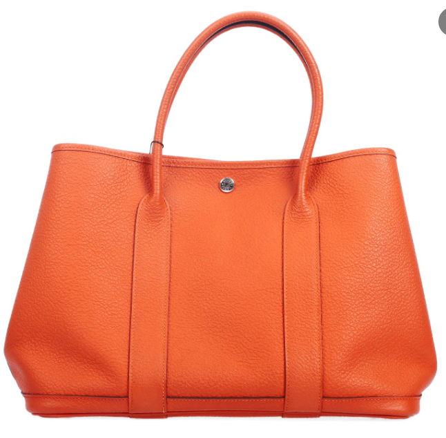 Pre-owned HERMÈS Garden Party 36 orange Handle Bag 66460801
