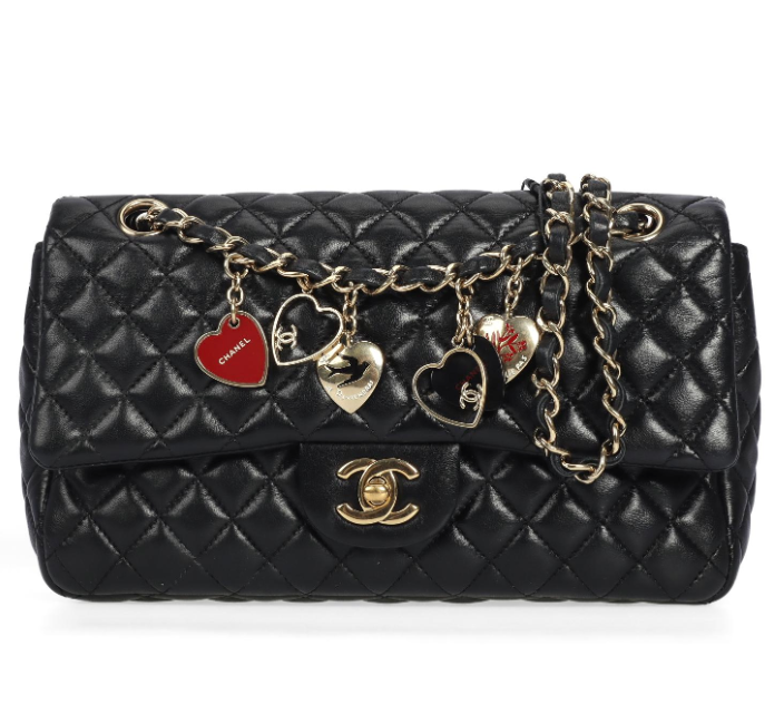 Pre-owned CHANEL Lambskin Shoulder Bags Classic Flap Black 97378552 tdj hz