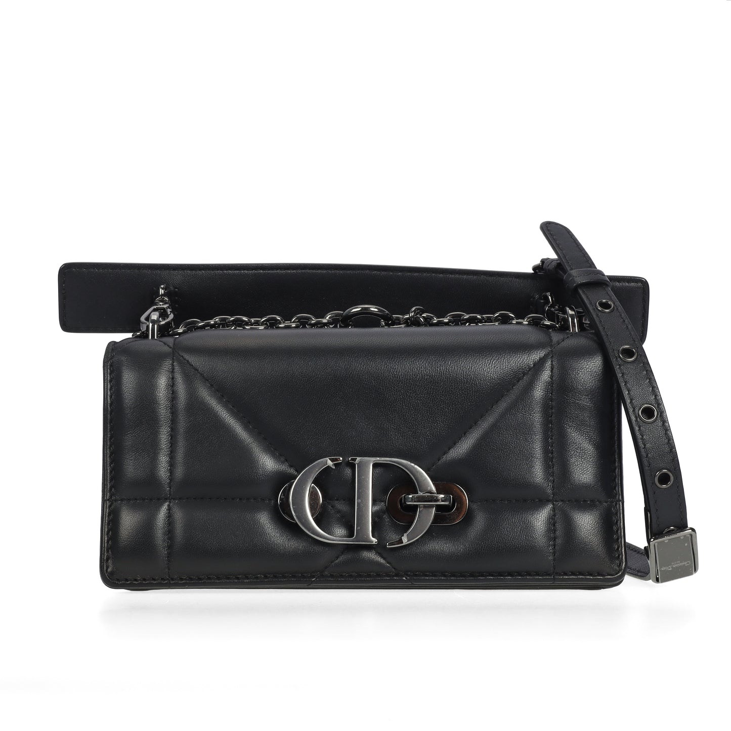 Pre-Owned Dior Montaigne Black Lambskin Crossbody Bag 22124114