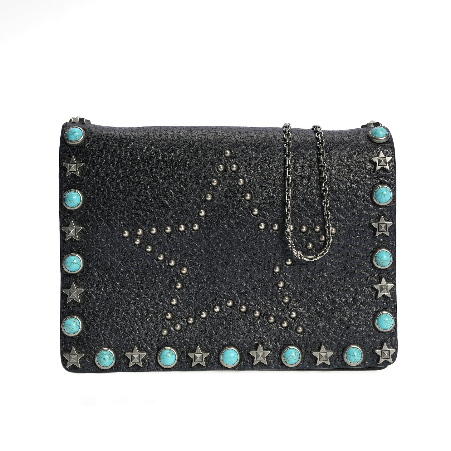 Pre-Owned Valentino Black Leather Crossbody Bag 23453382