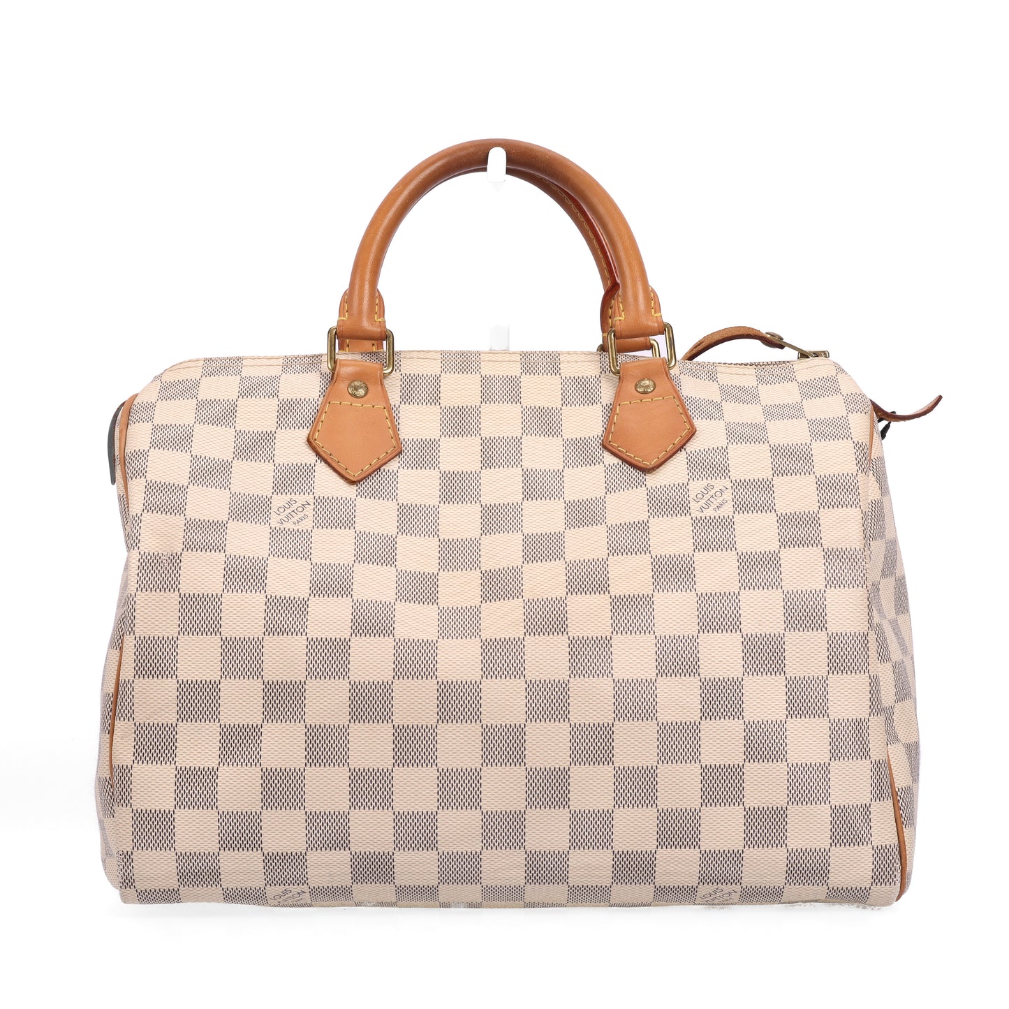 Pre-Owned Louis Vuitton Speedy 30 Beige Damier Azur Coated Canvas Top Handle Bag 29447369