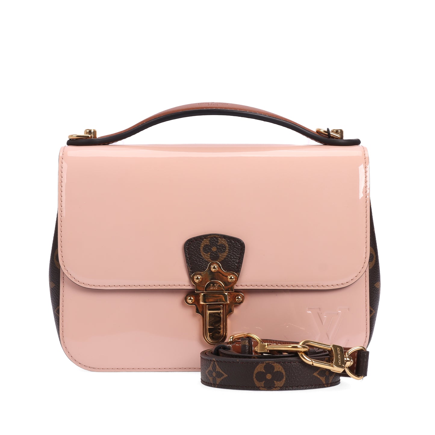 Pre-Owned Louis Vuitton Cherrywood Pink Patent Leather Shoulder Bag 31522864