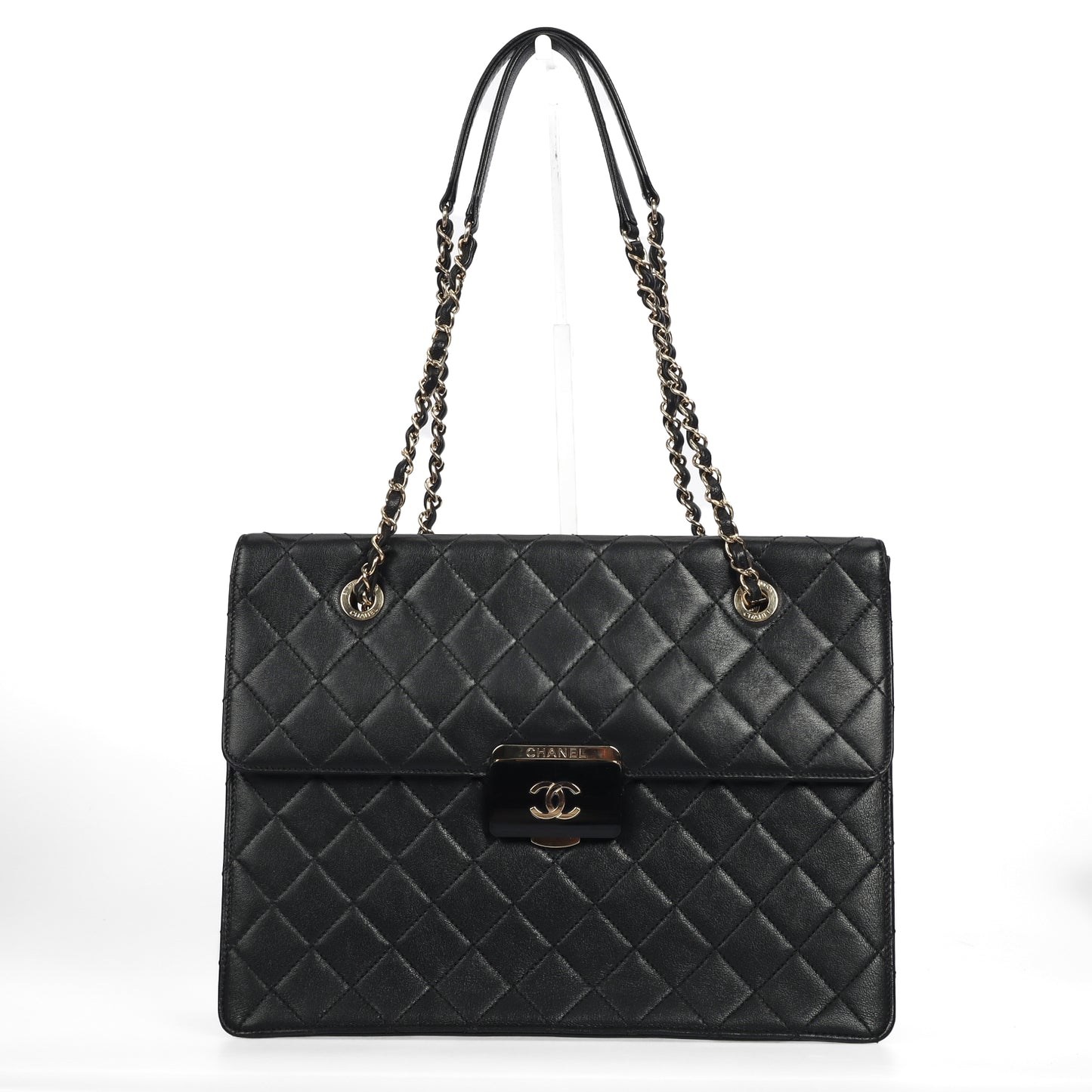 Pre-Owned Chanel Black Leather Shoulder Bag 32830260