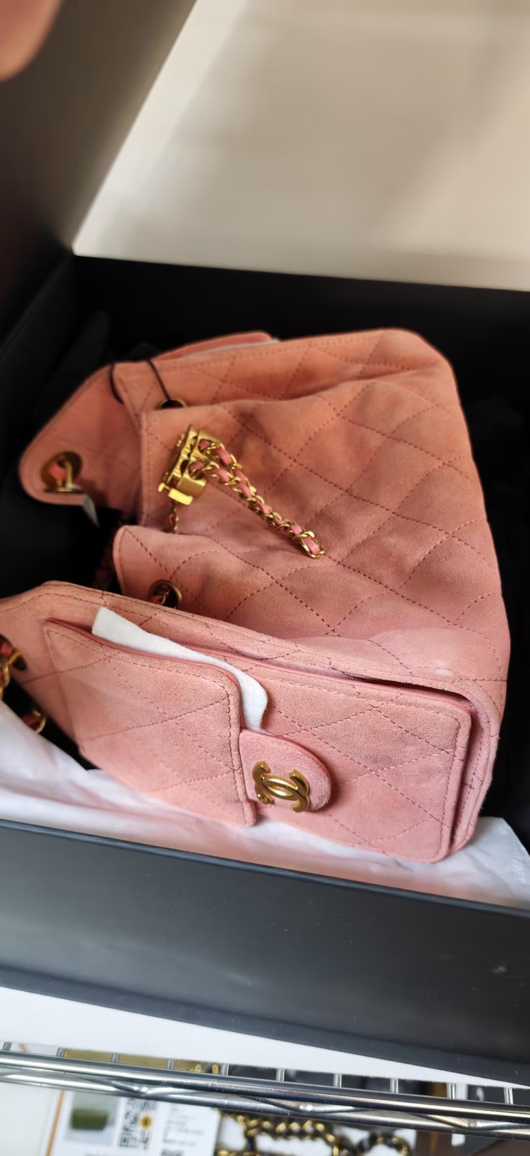 Pre-owned Chanel Mini Pink 25 Hobo bag 71259569 part 1
