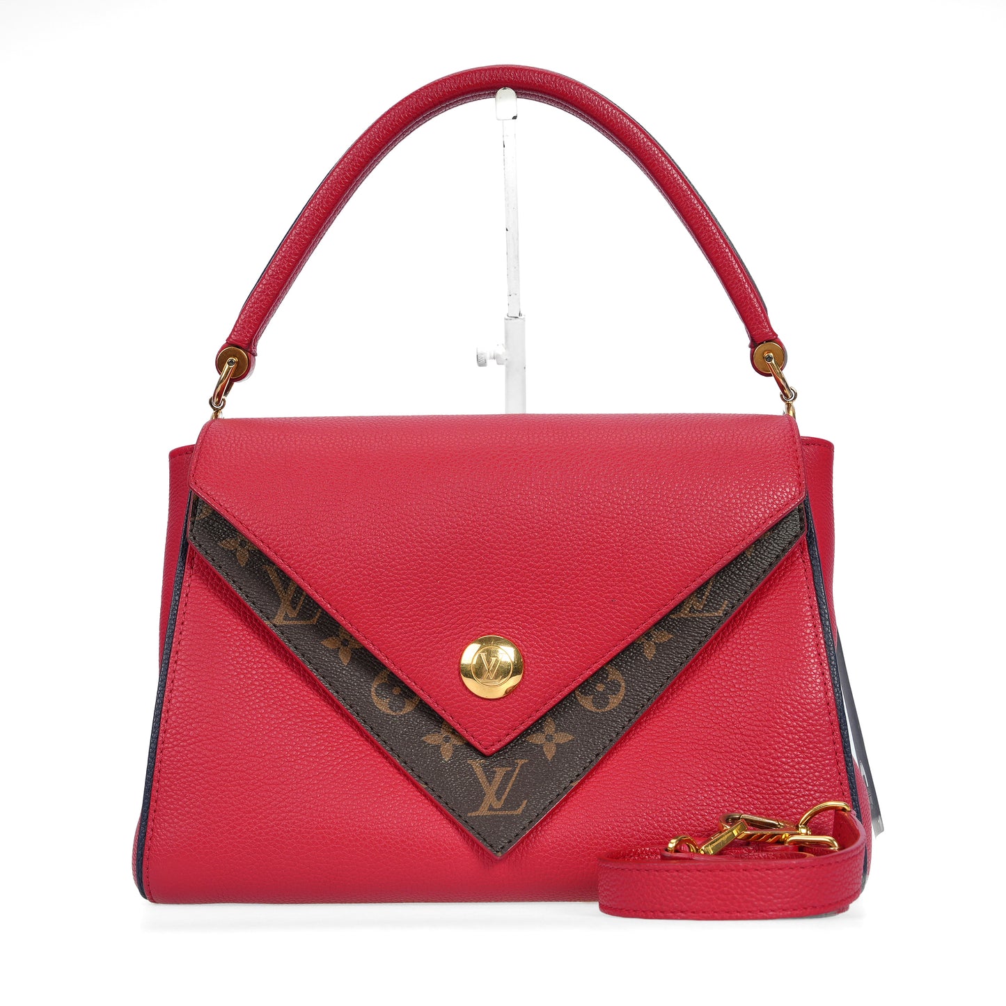 Pre-Owned Louis Vuitton Red Calfskin Shoulder Bag 70830536