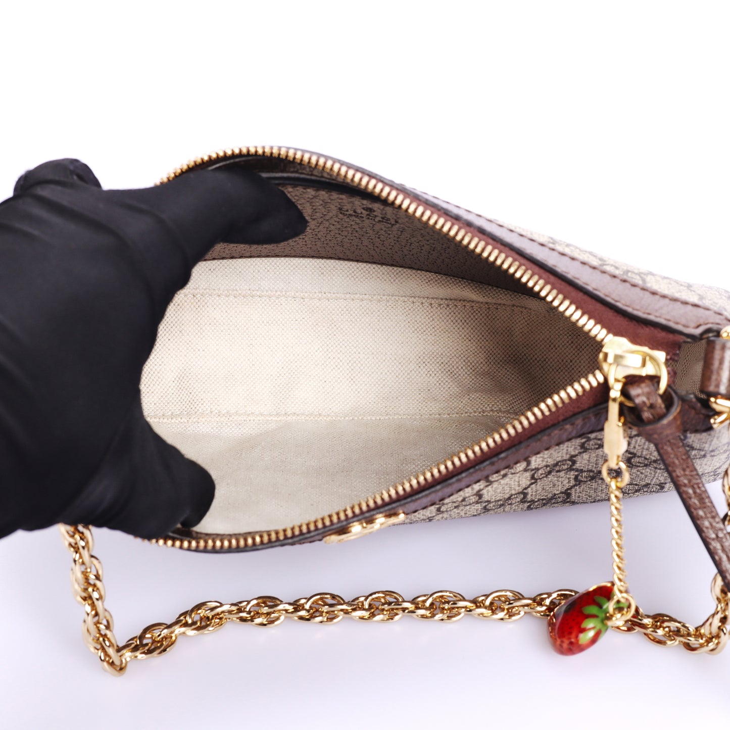 Pre-Owned Gucci Ophidia GG Supreme Canvas Brown Coated Canvas Shoulder Bag 72034991