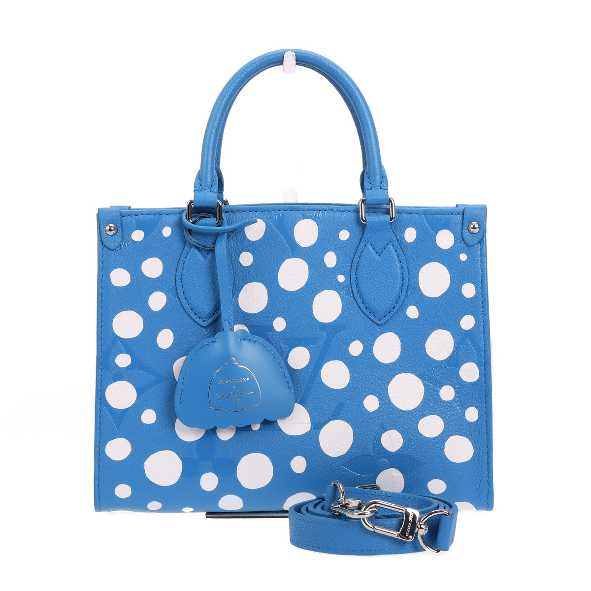 Pre-Owned Louis Vuitton OnTheGo Blue Calfskin Shoulder Bag 73002143