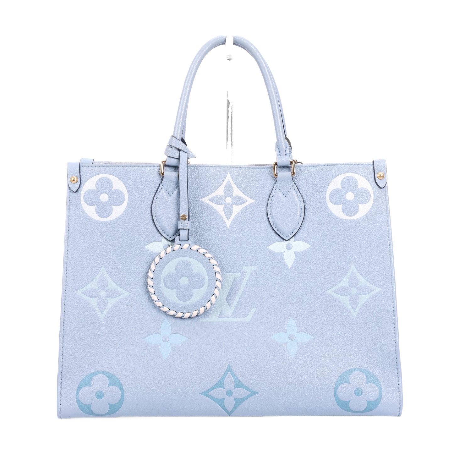 Pre-Owned Louis Vuitton on the go blue Calfskin Crossbody Bag 84161682
