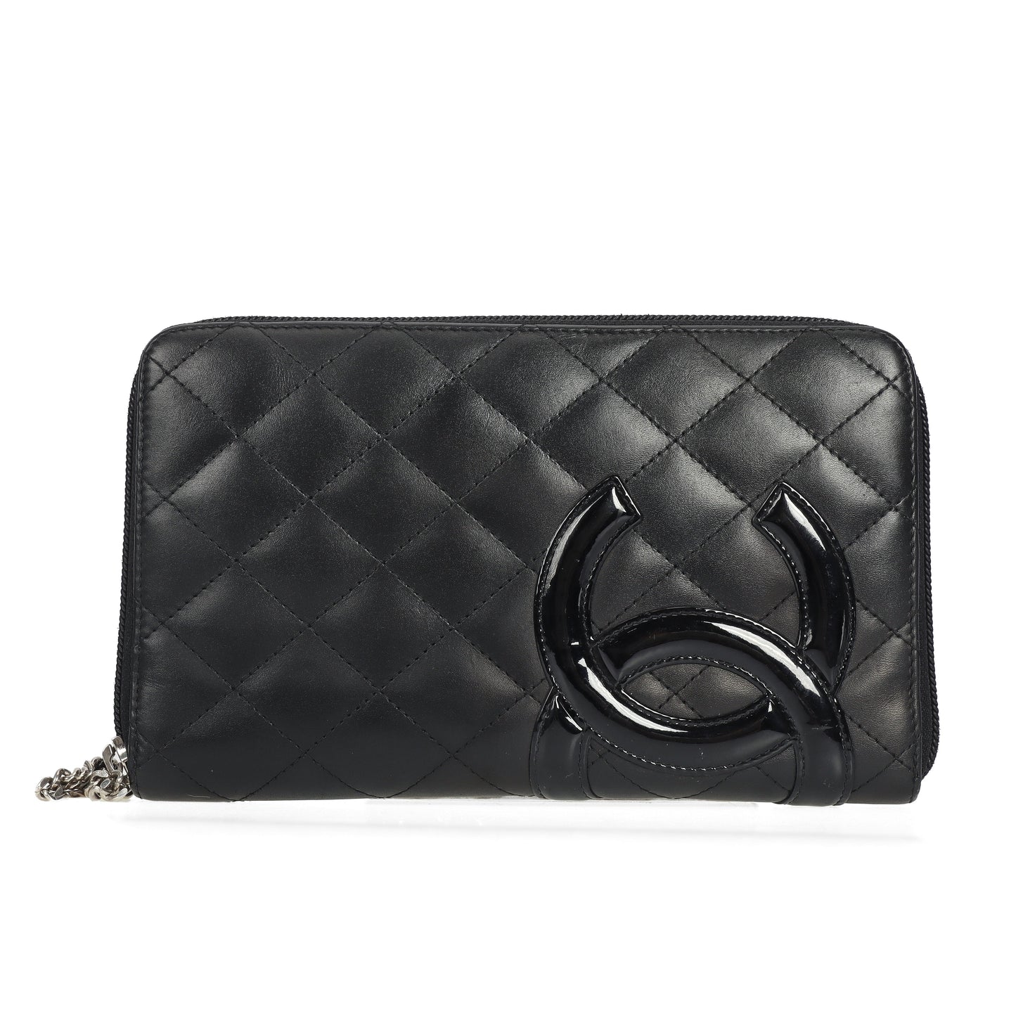 Pre-Owned Chanel Black Leather Wallet 93429897