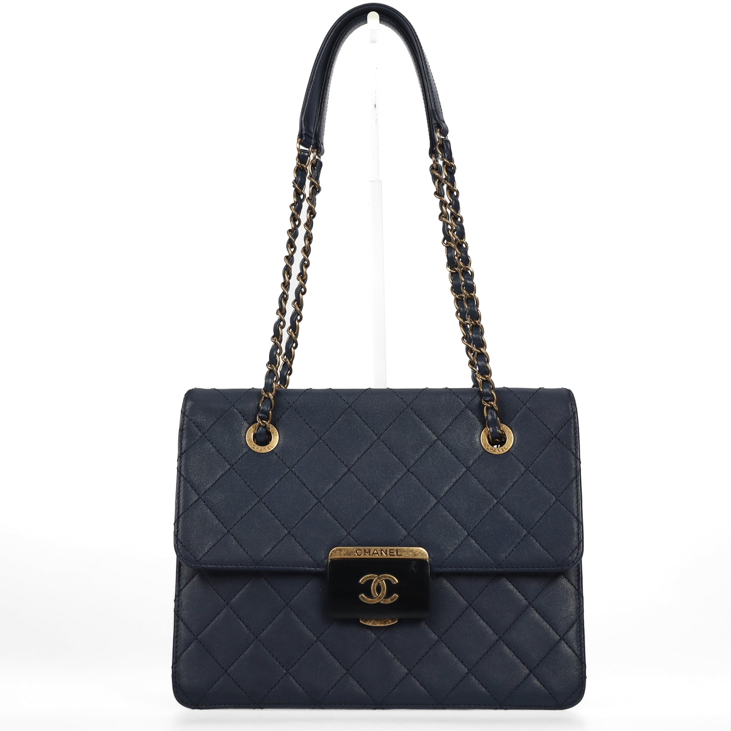 Pre-Owned Chanel Blue Quilted Leather Shoulder Bag 94011984