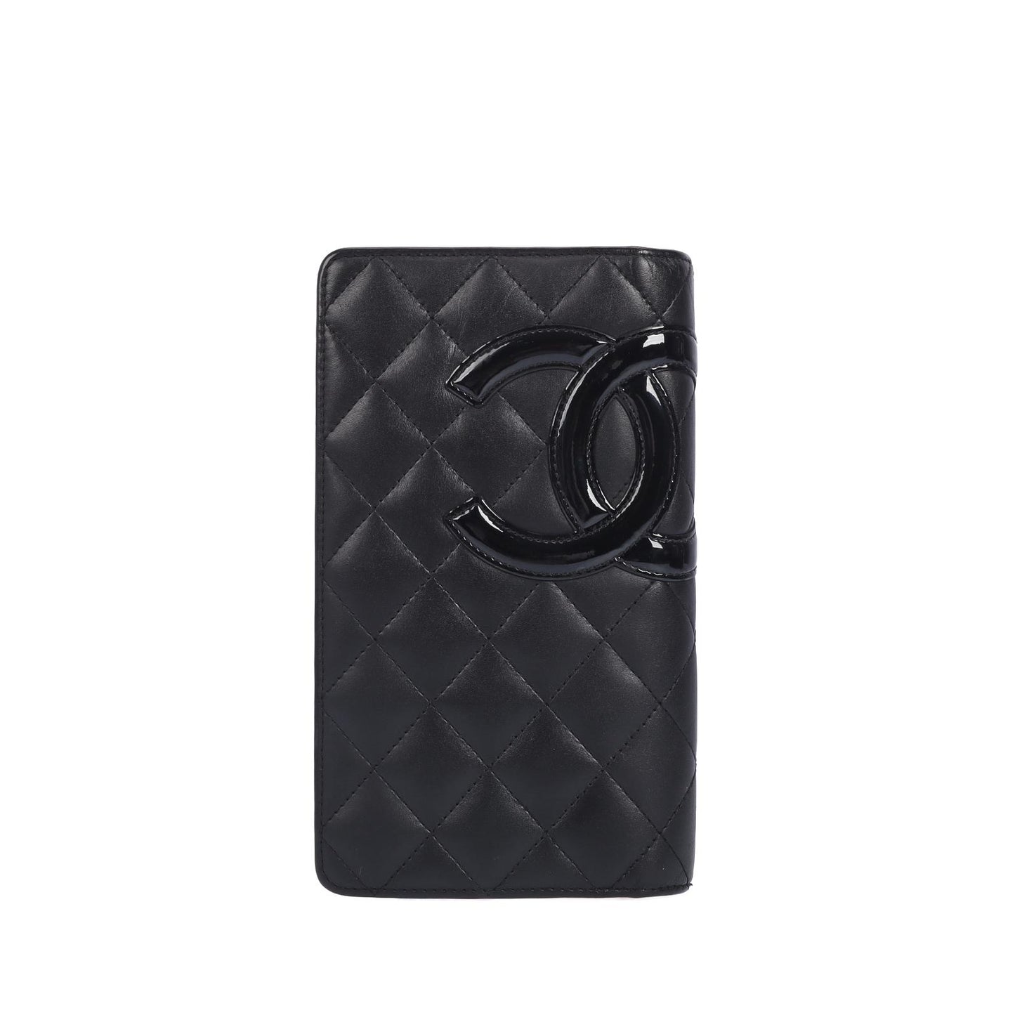 Pre-owned CHANEL Calfskin Wallet Cambon Black 78934620