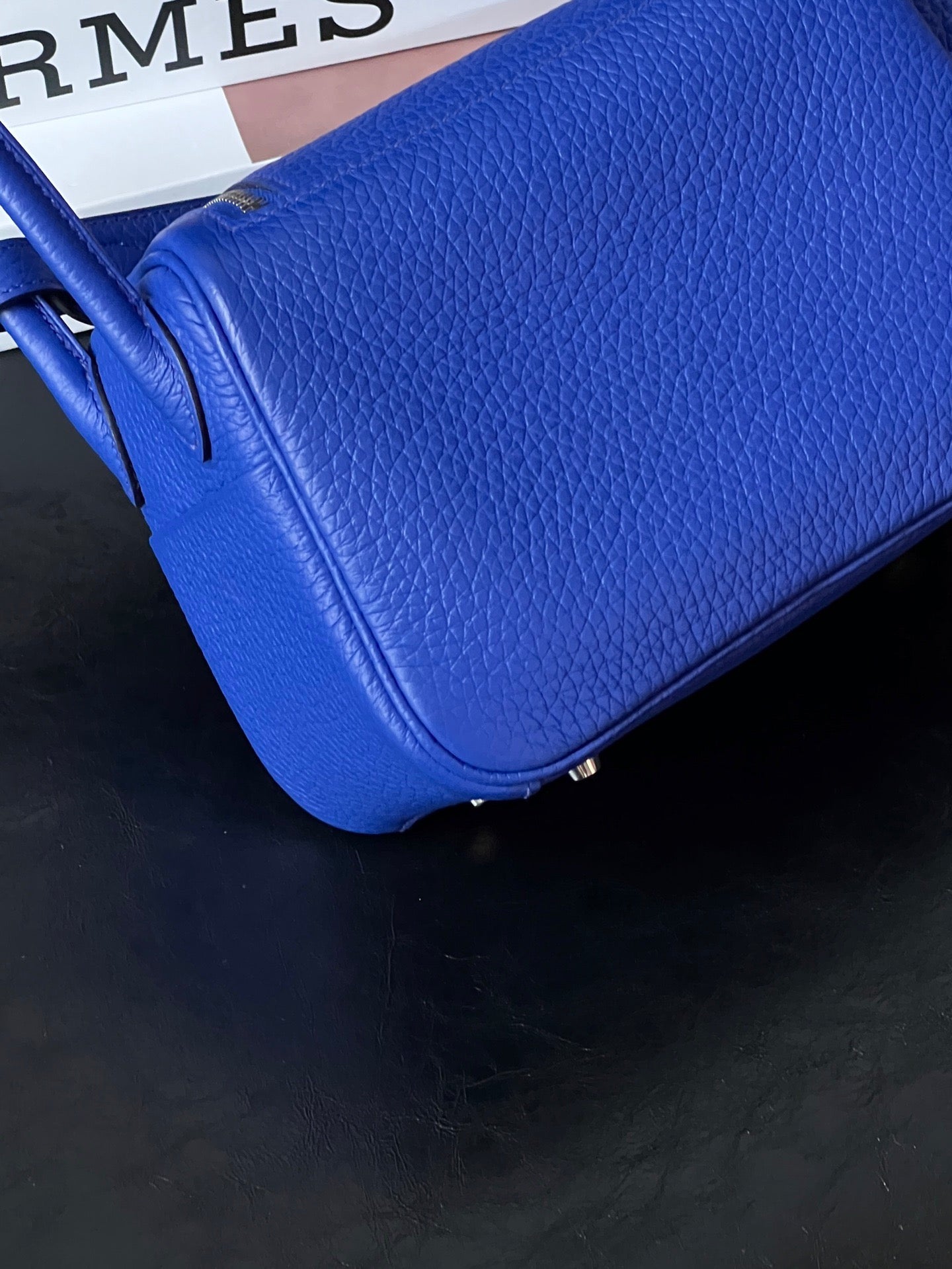 Pre-owned Hermes Lindy mini Blue
