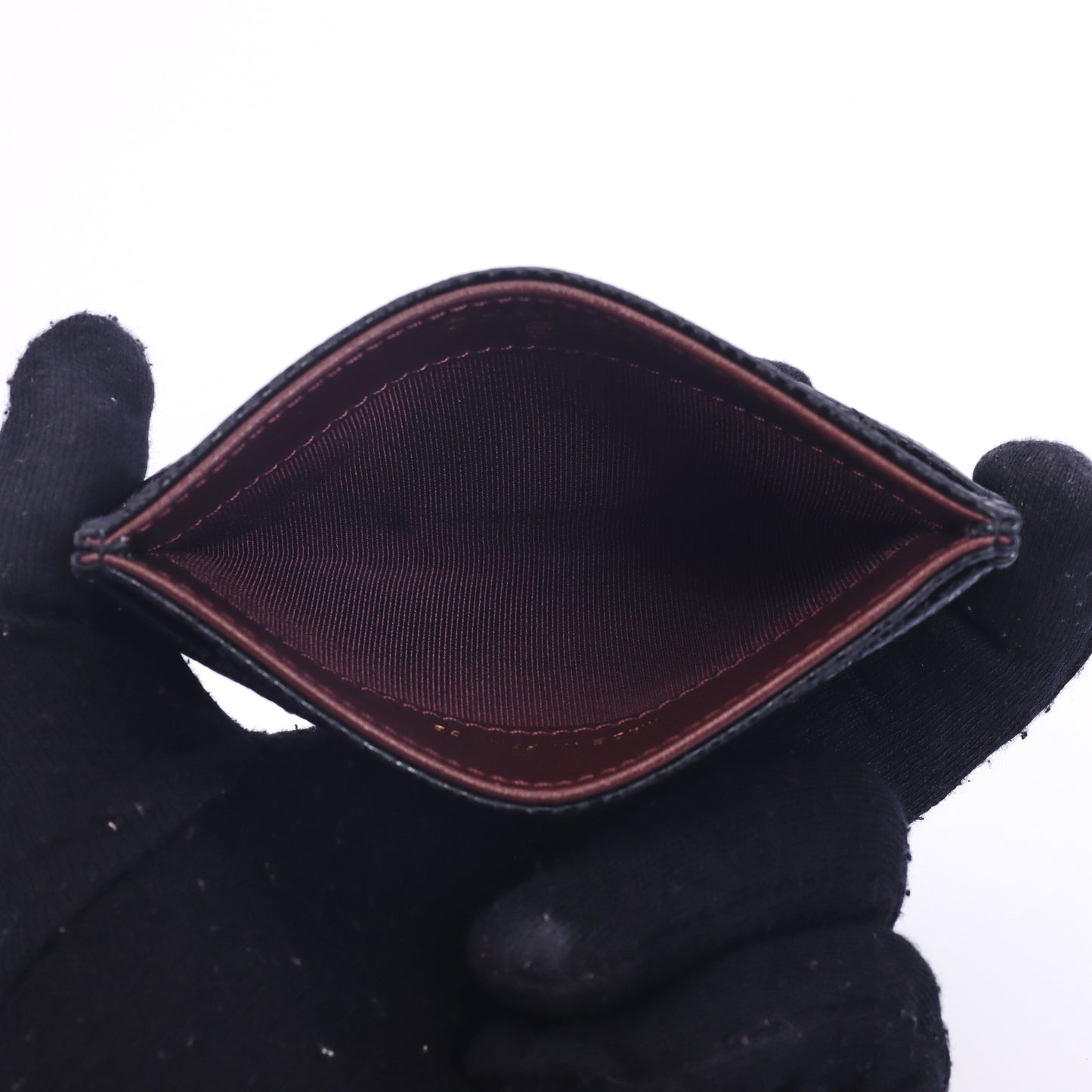 Pre-Owned Chanel Classic Quilted Black Calfskin Card Holder 15130302 L