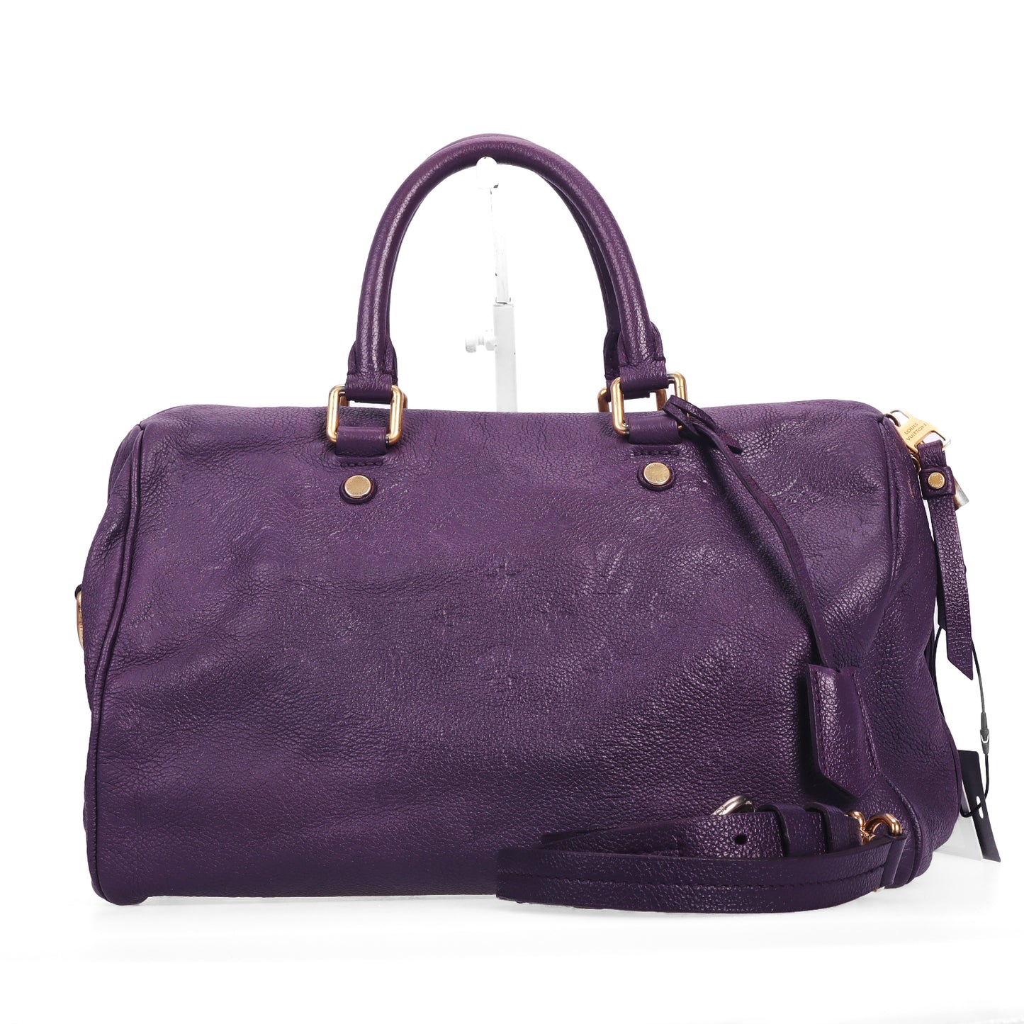 Pre-Owned Louis Vuitton Speedy 30 Purple Monogram Calfskin Leather Shoulder Bag 15293787