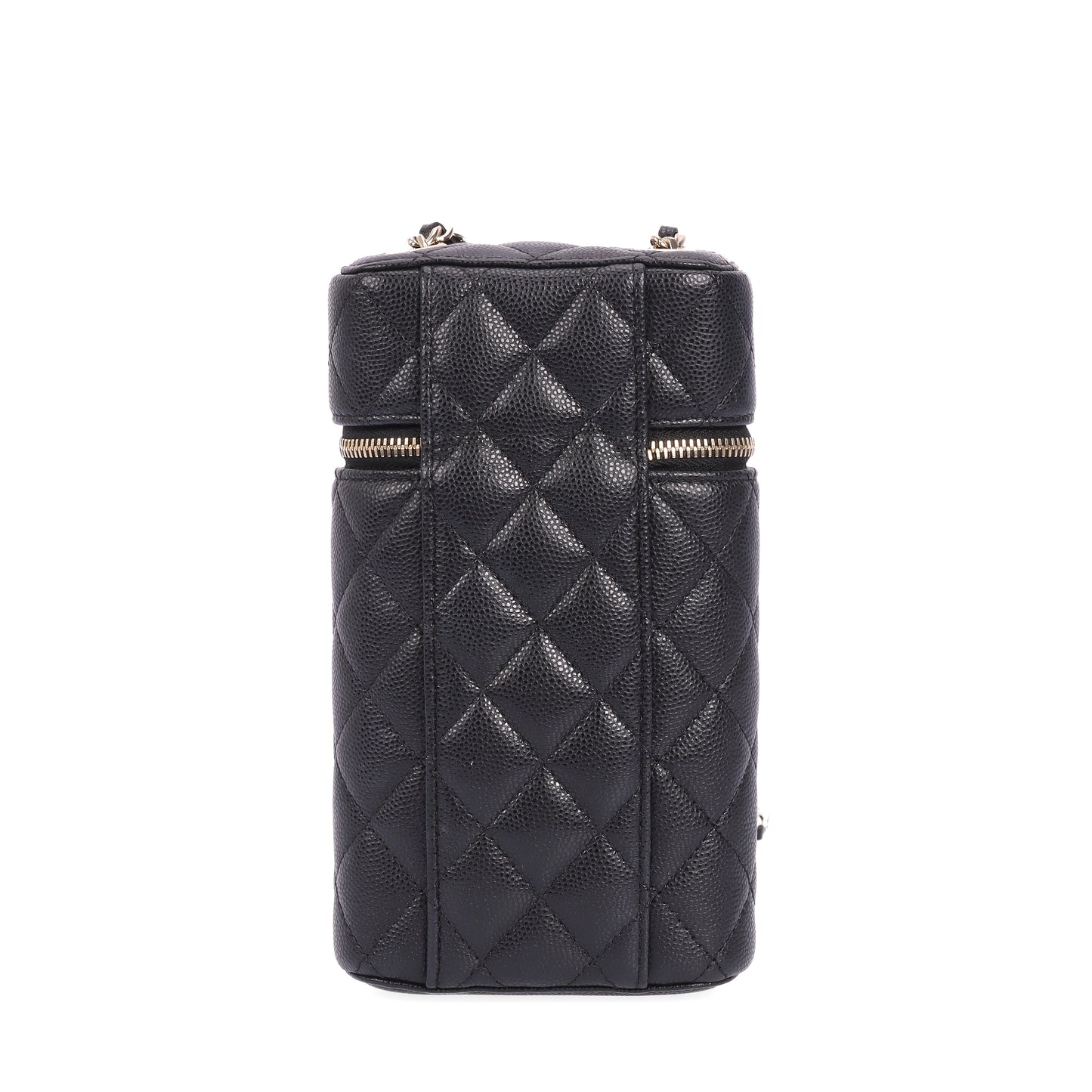 Pre-Owned Chanel Vanity Case Black Caviar Calfskin Crossbody Bag 15294634 jl