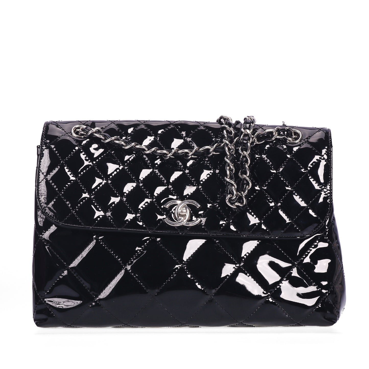 Pre-Owned Chanel In The Business Flap Black Quilted Calfskin Leather Shoulder Bag 15618419