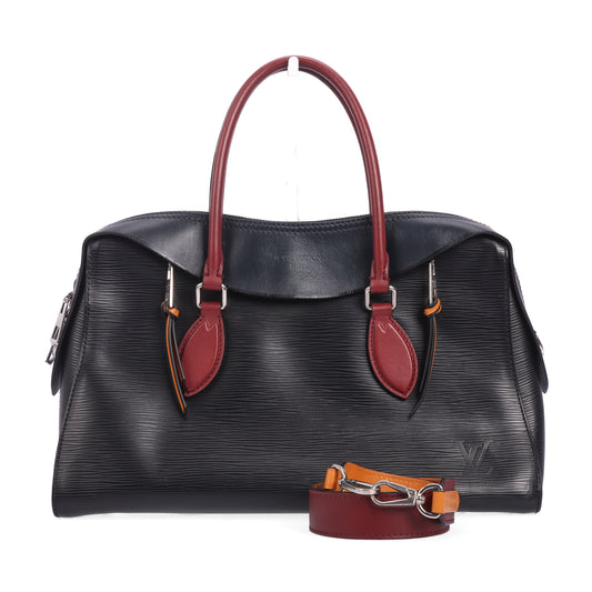 Pre-Owned Louis Vuitton Tuileries Black Epi Calfskin Shoulder Bag 16625661