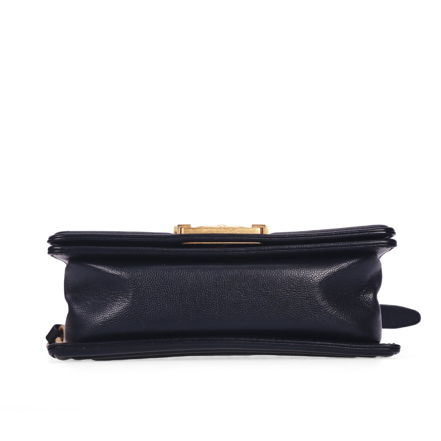 Pre-Owned Chanel Le Boy Small Size Black Quilted Caviar Calfskin Leather Shoulder Bag 17193551