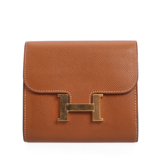 Pre-Owned Hermès Constance Brown Epsom Wallet 17668794