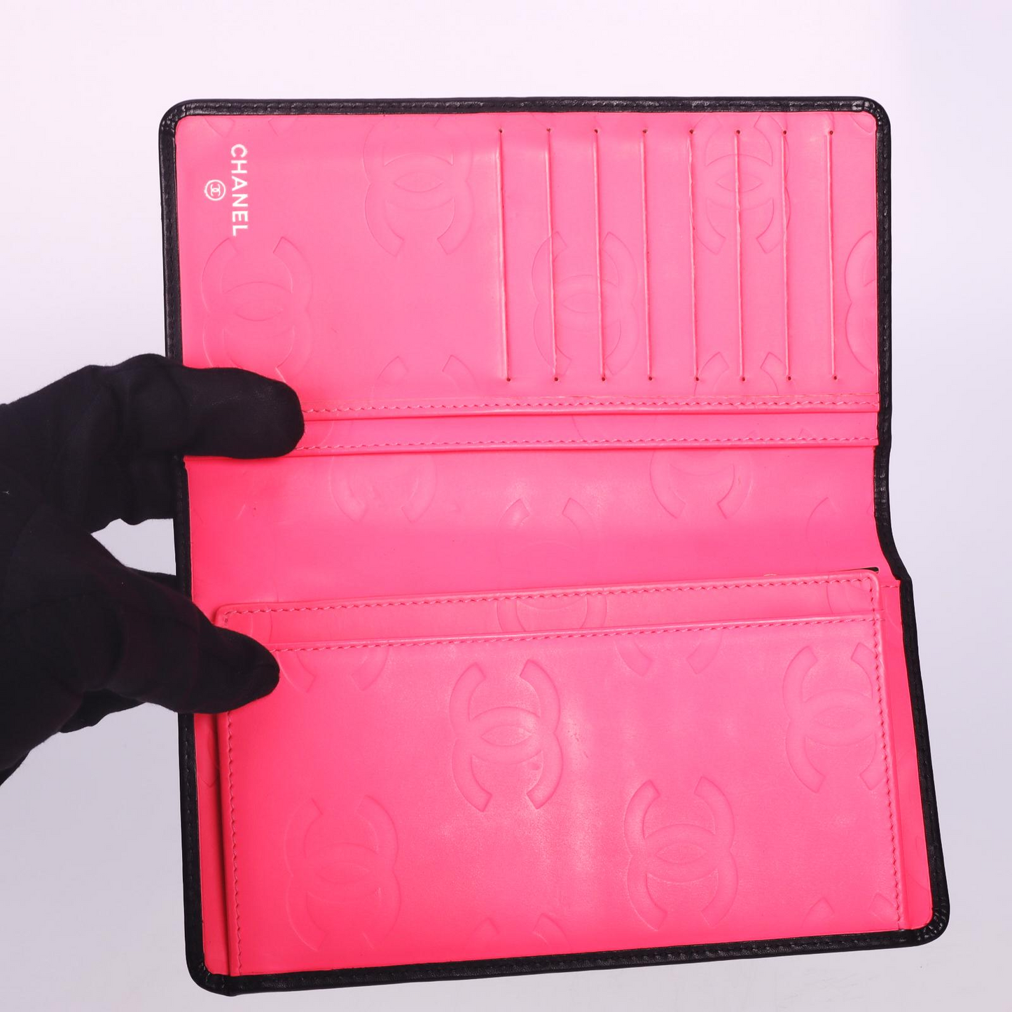 Pre-owned CHANEL Leather Wallet Cambon Black 45488225