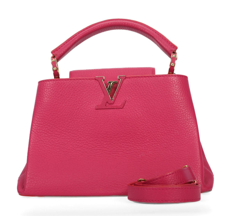 Pre-Owned Louis Vuitton Capucines Fuchsia Taurillon Calfskin Shoulder Bag 16965535