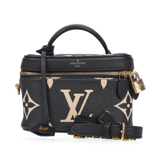 Pre-owned Louis Vuitton Calfskin Shoulder Bags Vanity Black 33122187 alj hz