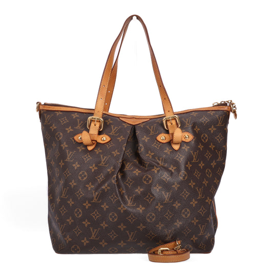Pre-Owned Louis Vuitton Palermo Brown Monogram Coated Canvas Shoulder Bag 18457941