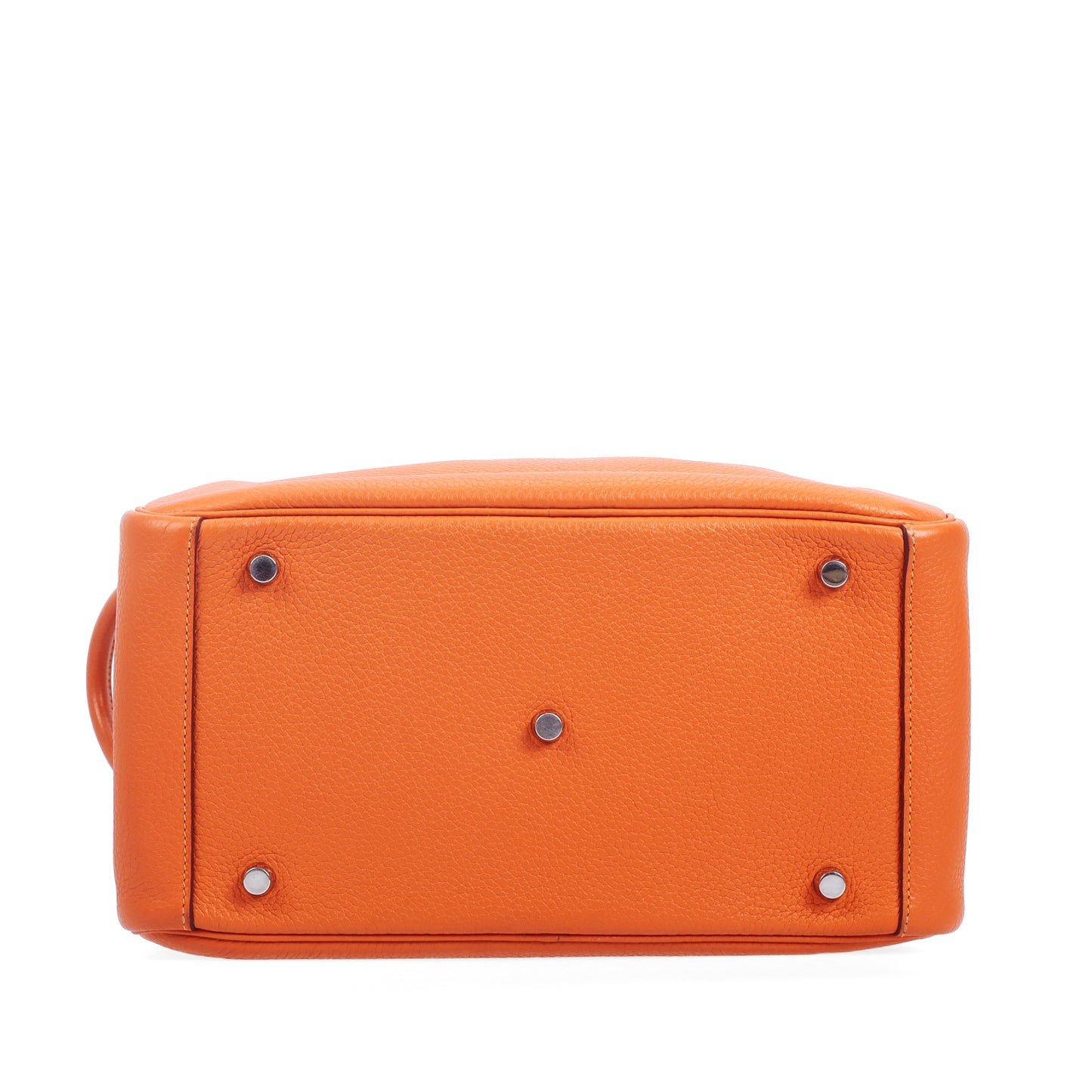 Pre-Owned Hermes Lindy Orange Clemence Calfskin Shoulder Bag 18623788