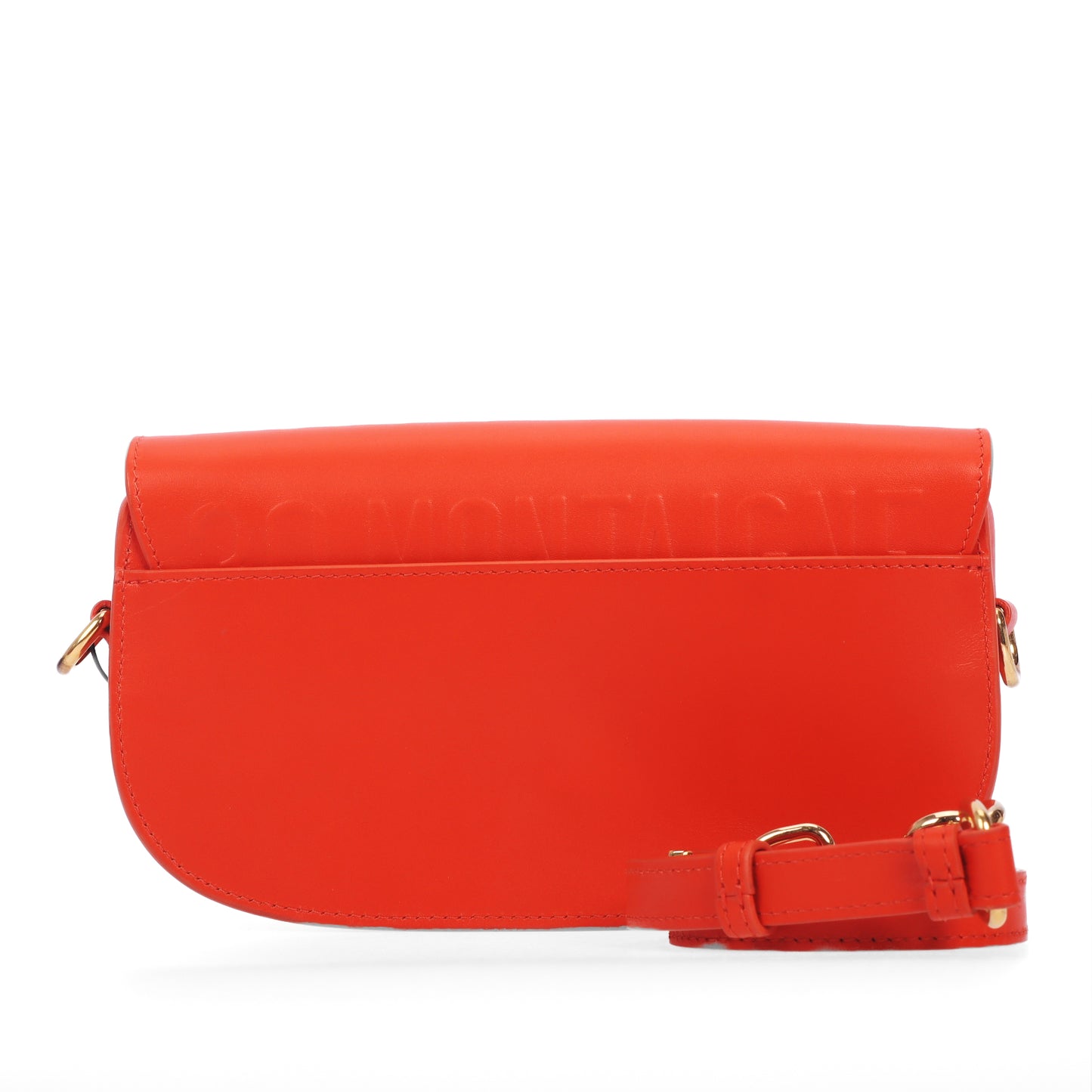 Pre-Owned Dior Bobby East-West Orange Calfskin Leather Shoulder Bag 18766838