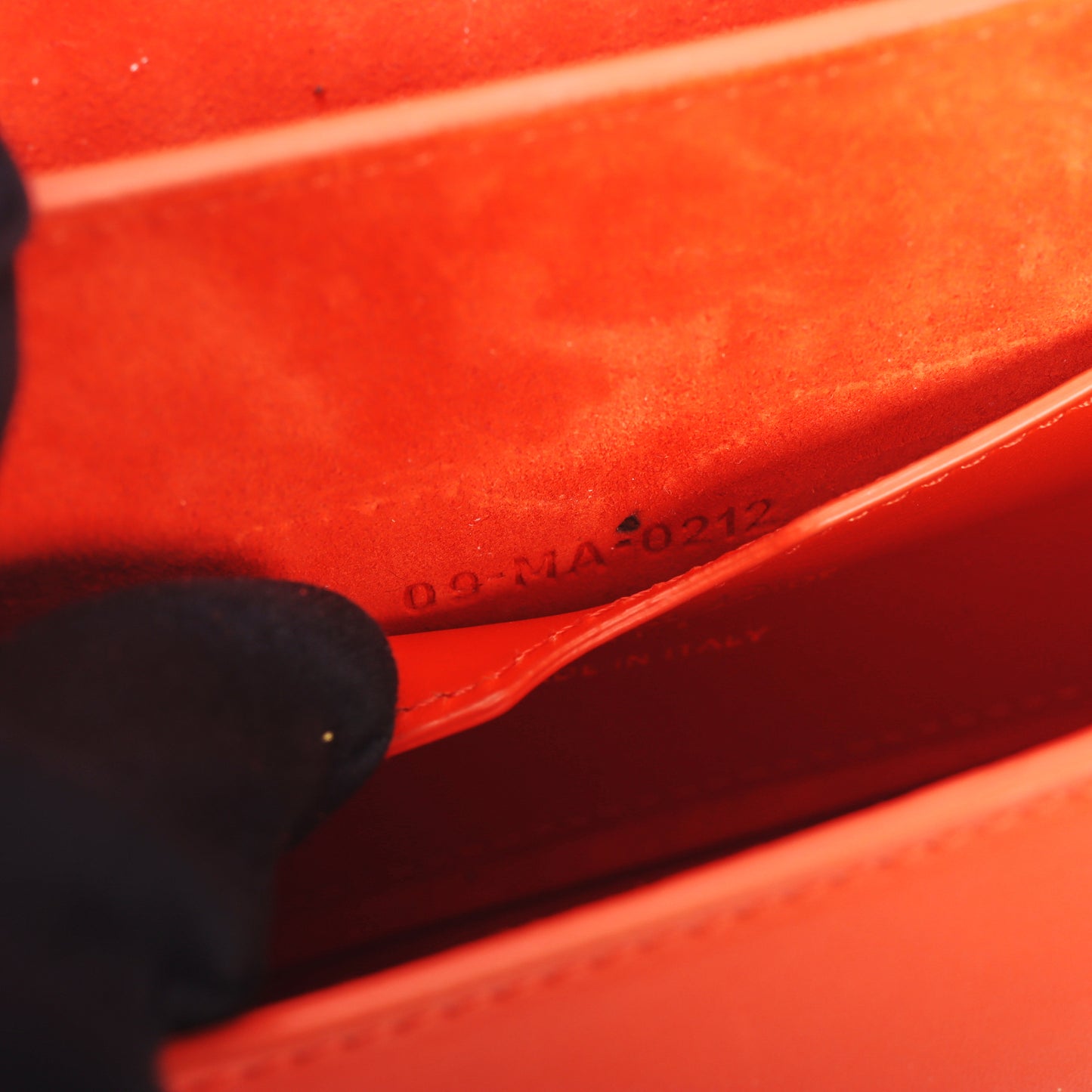 Pre-Owned Dior Bobby East-West Orange Calfskin Leather Shoulder Bag 18766838