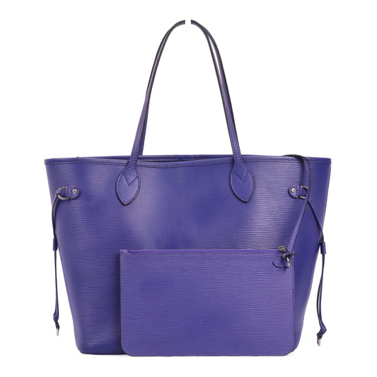 Pre-Owned Louis Vuitton Neverfull Purple Epi Leather Shoulder Bag 19111445