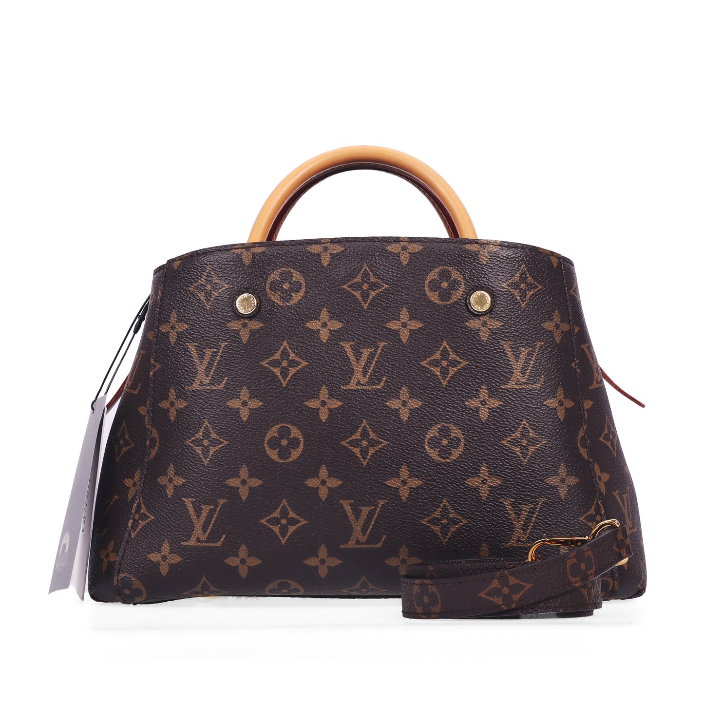 Pre-Owned Louis Vuitton Montaigne Monogram Coated Canvas Calfskin Shoulder Bag 19368890