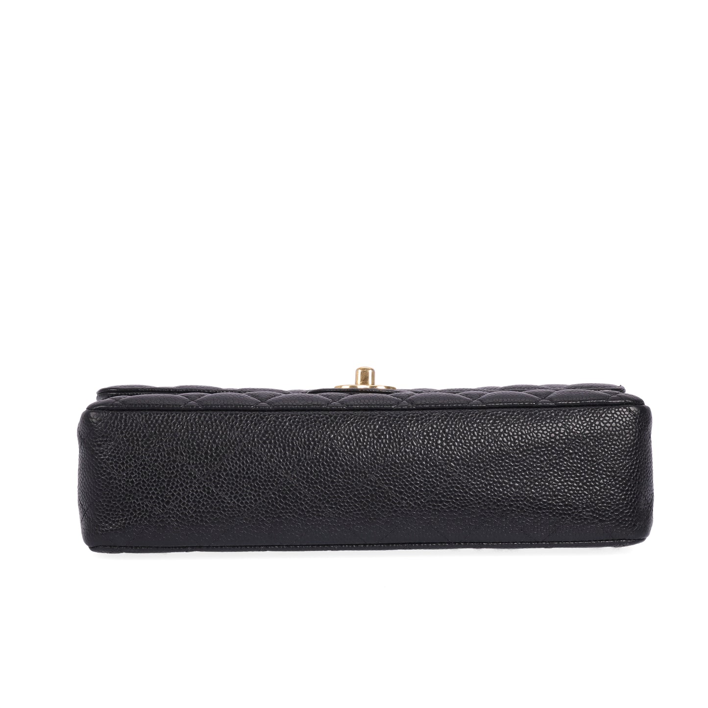 Pre-Owned Chanel Classic Flap Black Caviar Calfskin Crossbody Bag 19713373