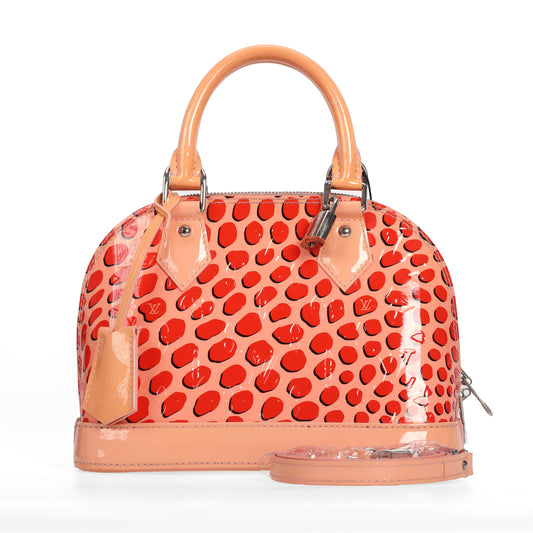 Pre-Owned Louis Vuitton Alma Red Calfskin Crossbody Bag 20201498