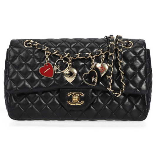 Pre-owned CHANEL Lambskin Shoulder Bags Classic Flap Black 97378552 tdj hz