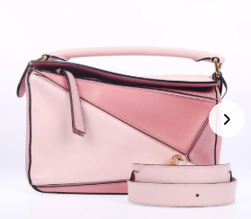 Pre-Owned Loewe Puzzle Pink Calfskin Leather Shoulder Bag 47149557