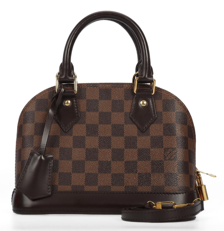 Pre-Owned Louis Vuitton Alma BB Damier Ebene Brown Coated Canvas Crossbody Bag 60428629