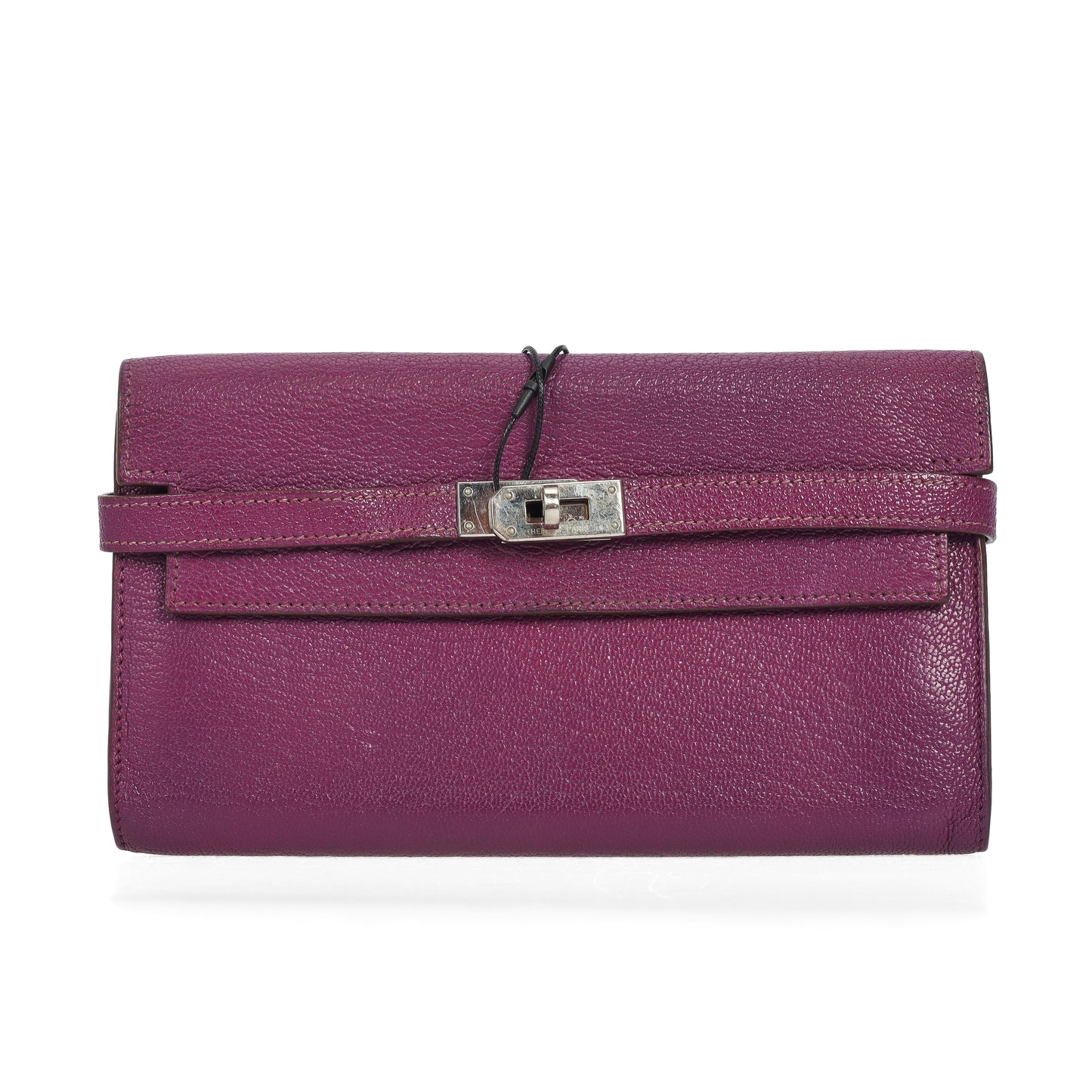 Pre-Owned Hermès Kelly Purple Leather Wallet 21194345