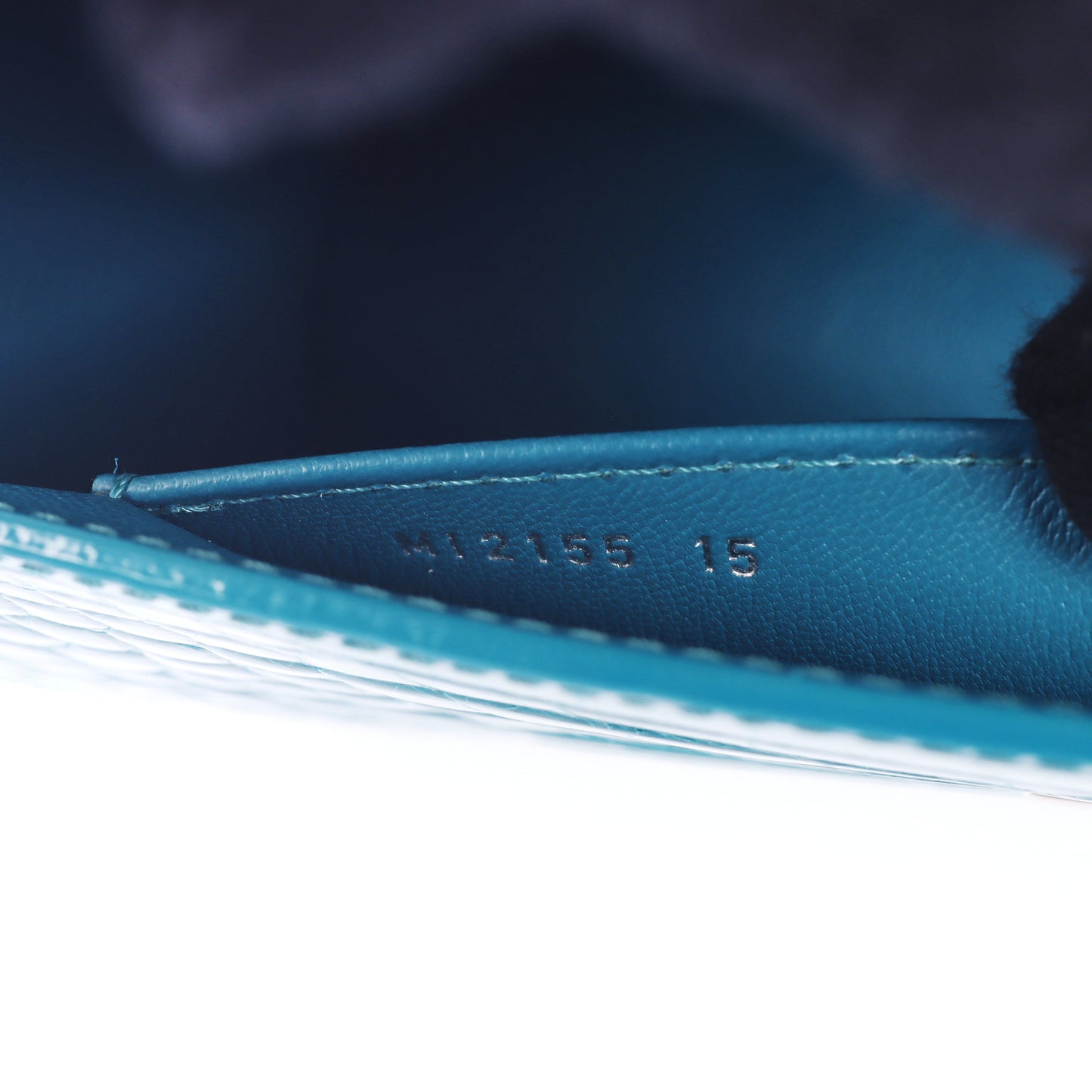 Pre-Owned Louis Vuitton Twist Peacock Blue Crocodile Leather Brillant Crossbody Bag 22584187 L