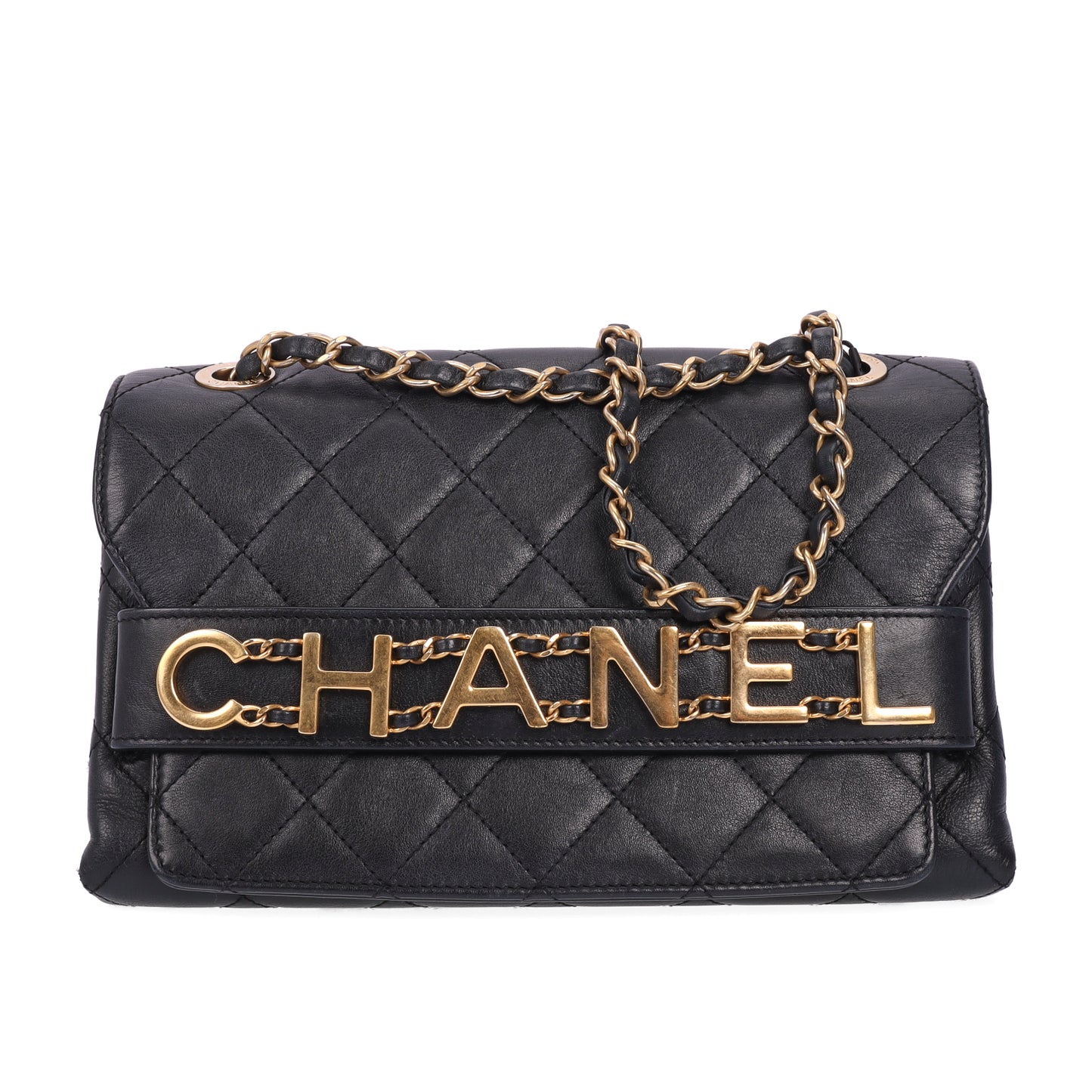 Pre-Owned Chanel Black Leather Crossbody Bag 22967006