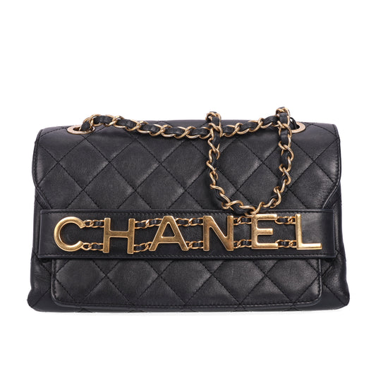 Pre-Owned Chanel Black Leather Crossbody Bag 22967006