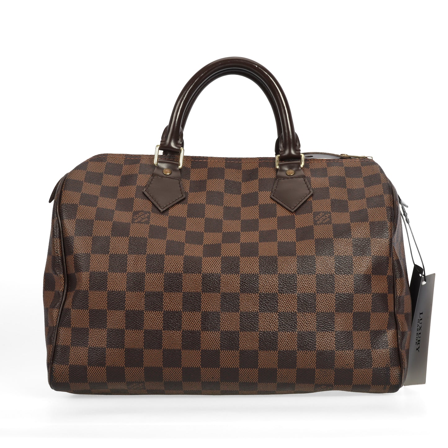 Pre-Owned Louis Vuitton Speedy 30 Brown Damier Ebene Coated Canvas Top Handle Bag 23324241