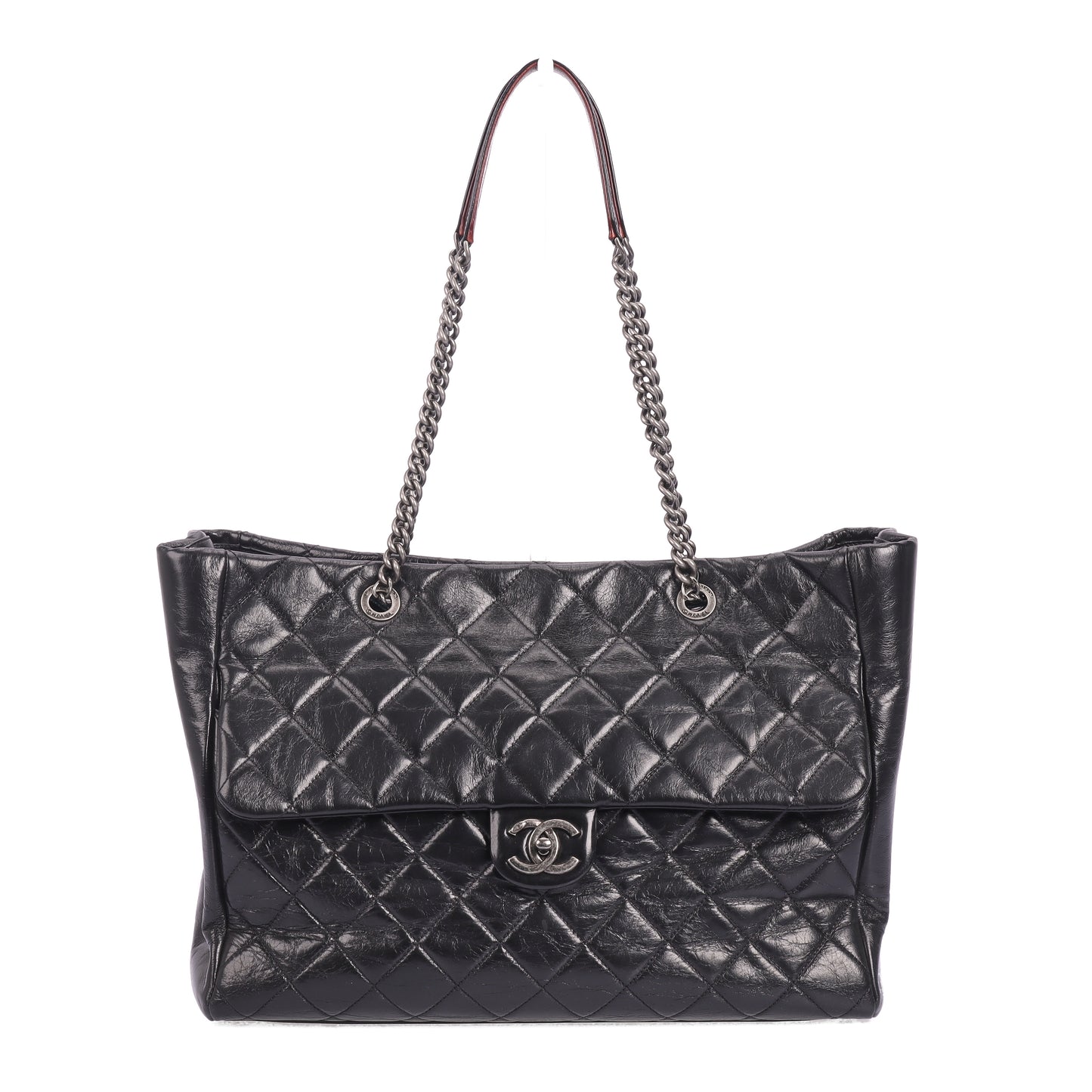 Pre-Owned Chanel Black Quilted Leather Shoulder Bag 23486847