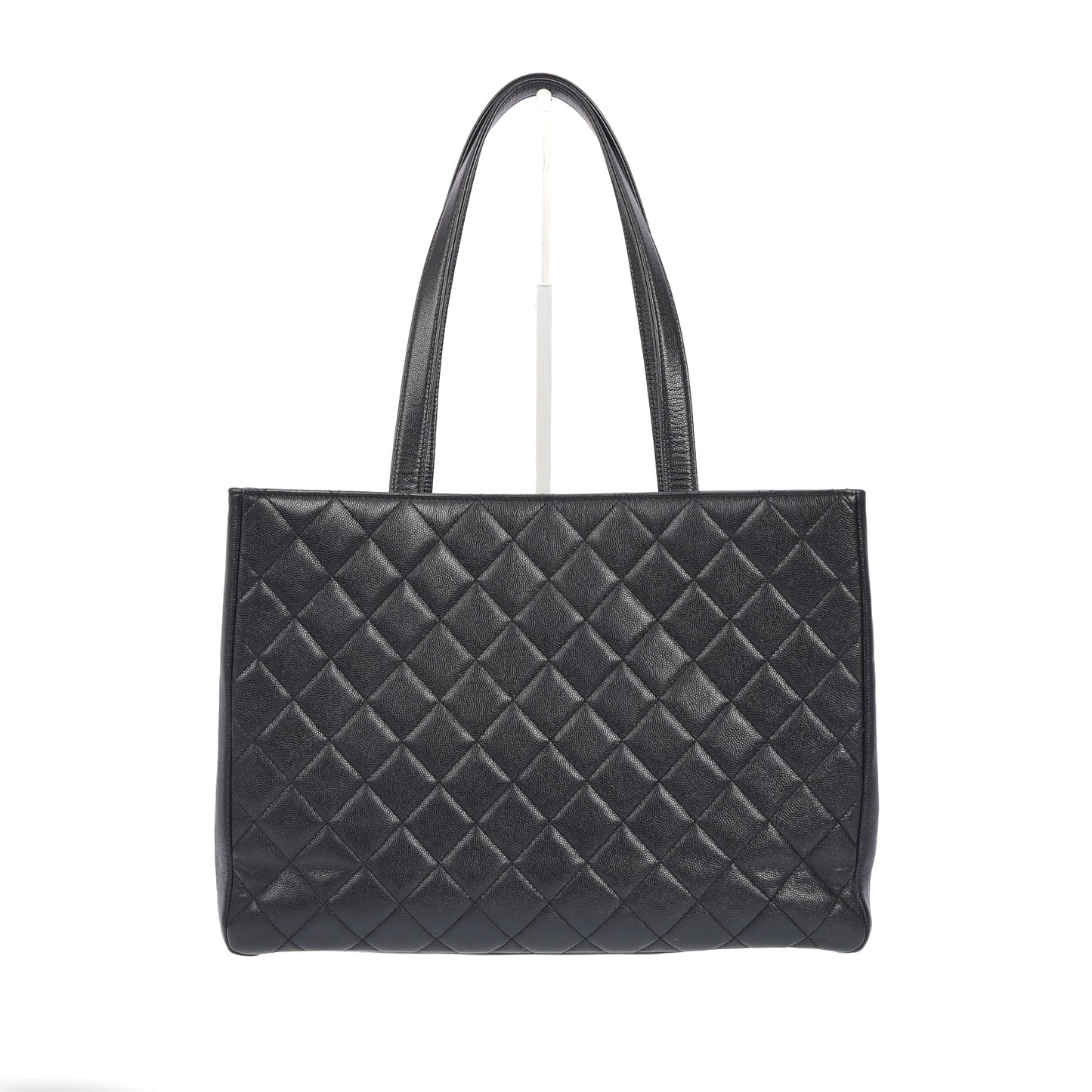 Pre-Owned Chanel Tote Black Quilted Calfskin Shoulder Bag 23635441 xhsp