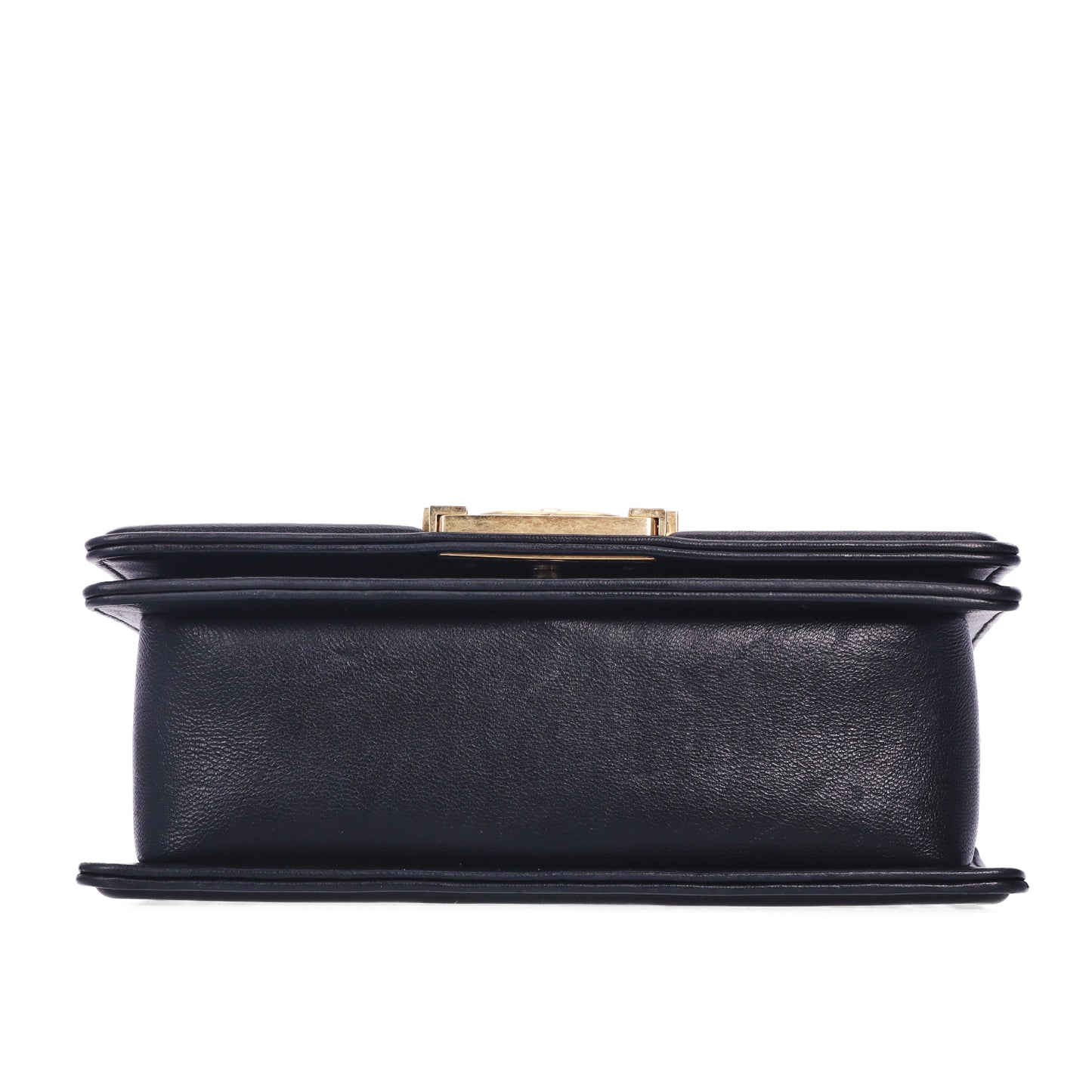 Pre-Owned Chanel Le Boy Small Size Black Quilted Lambskin Leather Shoulder Bag 23770502