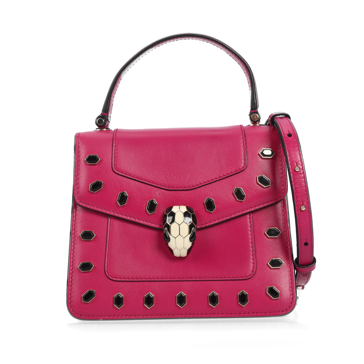 Pre-Owned Bvlgari Serpenti Forever Purple Calfskin Crossbody Bag 25169184 #5
