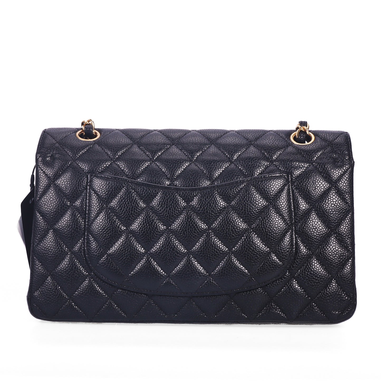 Pre-Owned Chanel Classic Flap Black Calfskin Shoulder Bag 25645342