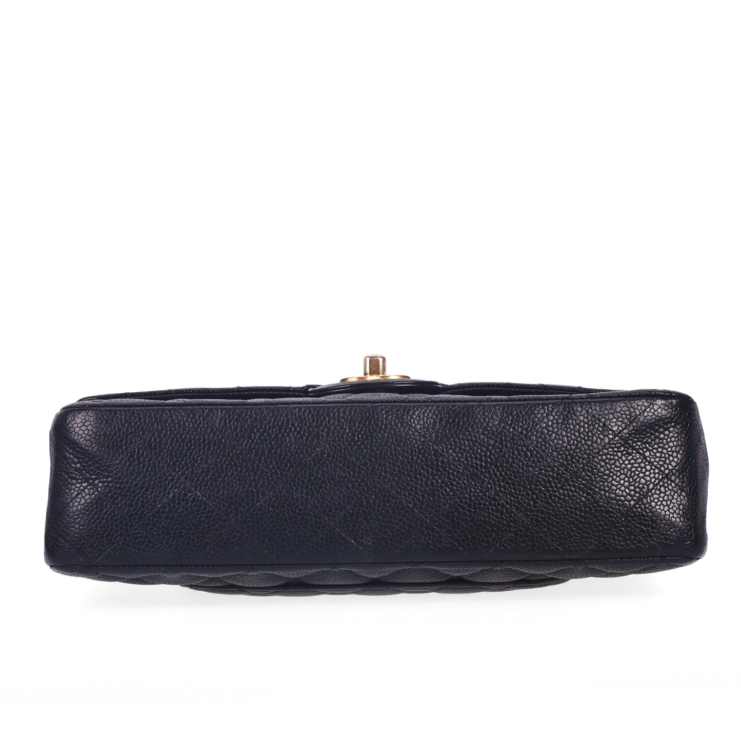 Pre-Owned Chanel Classic Flap Black Calfskin Shoulder Bag 25645342