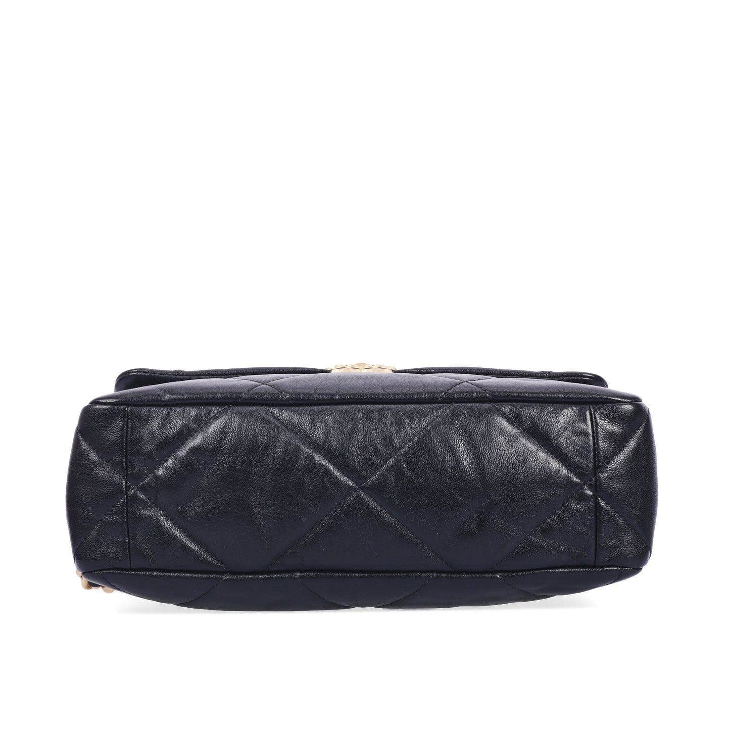 Pre-Owned Chanel 19  Medium Size Black Calfskin Shoulder Bag 26252503